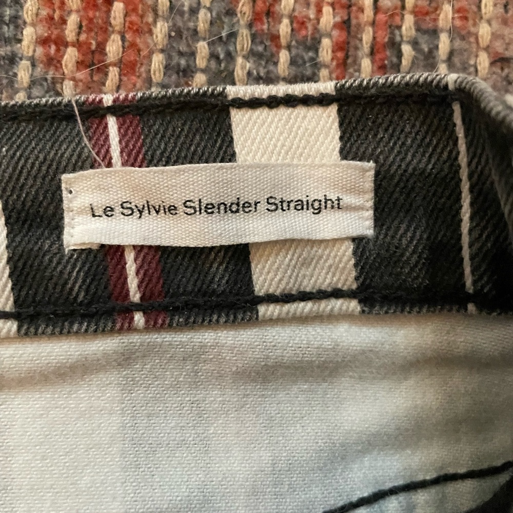 Frame Striped Slender Jean - Picture 6 of 7